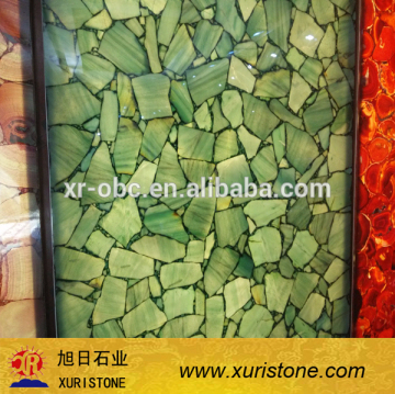 Luxury Green Gemstone slab and tile price for interior decoration