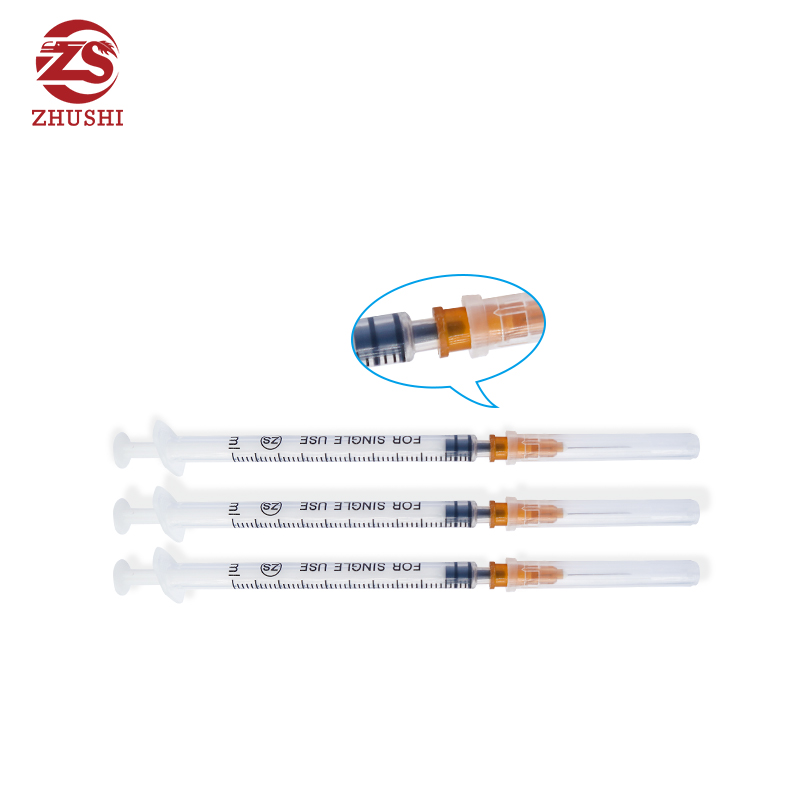 medical syringe with needle for immunation and vaccination