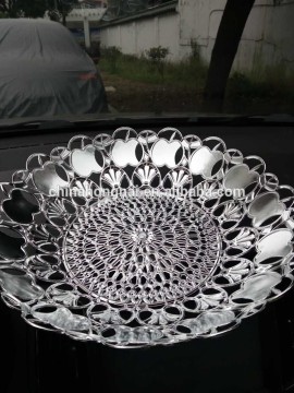 silver plated fruit serving tray for wholesale,PP fruit plate,nut plate,sweet tray