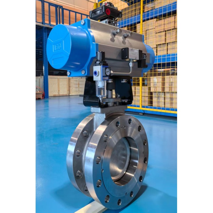 Van bướm khí nén - lệch tâm