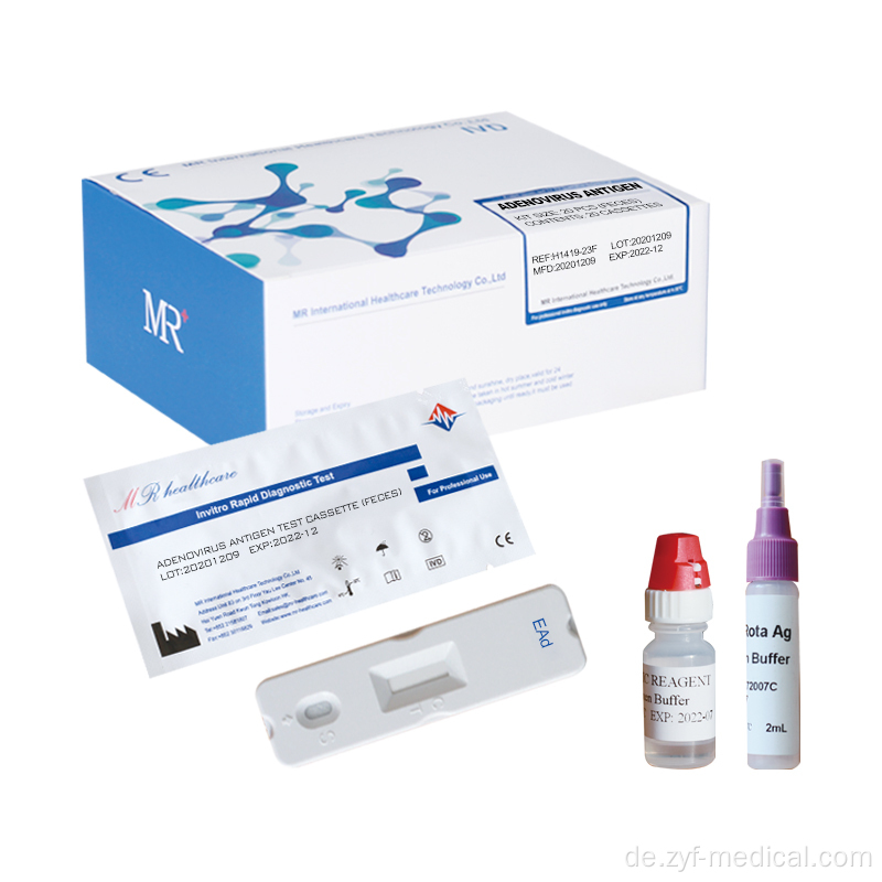 Hochgenauigkeitsantigen -Testkassette von Adenovirus