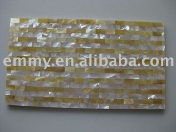 Yellowlip shell marble tile