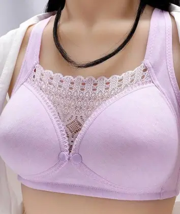 Maternity Nursing Bra Cotton Sleep Bra for Pregnant Women