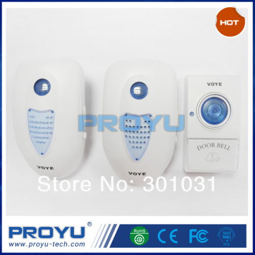 Long distance 315MHz/433MHz two receivers wireless doorbell for apartments