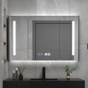 Tủ gương Vanity LED thông minh hiện đại để lưu trữ phòng tắm