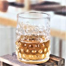 personalized transparent whiskey glasses with bubbles