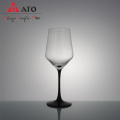 Frosted Stem Transparent Glass Red Wine Cup Goblet