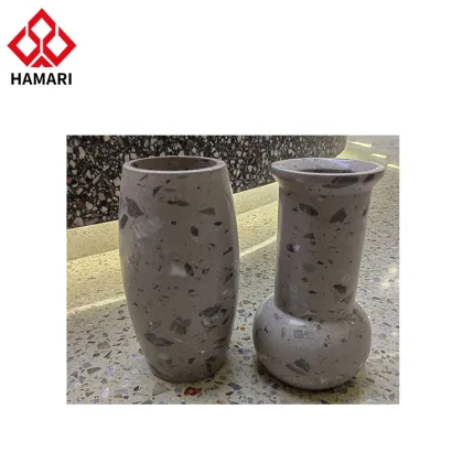 Custom Terrazzo Vases: Unique Home & Garden Decor Art Stone Flower Pots