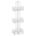 Metal rack with three-tier design