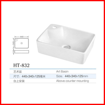 square fancy wash basin sanitary ware sink basin guangzhou for sale