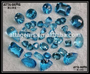 any shape each cut blue sapphire quartz