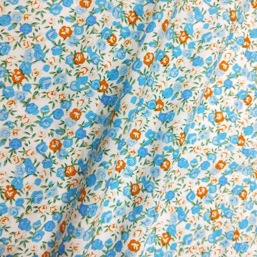 Bens prontos pequenos tecidos de sarja floral estampado