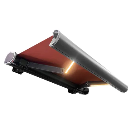 Aluminum Full Cassette Retractable Awnings For Home Sunshade