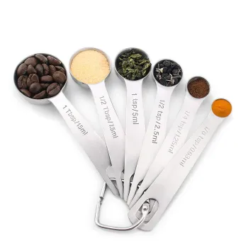 Best Selling 6-Piece Stainless Steel Measuring Cups and Spoons Set