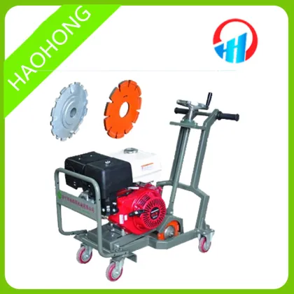 Hand push road pavement crack grooving machine