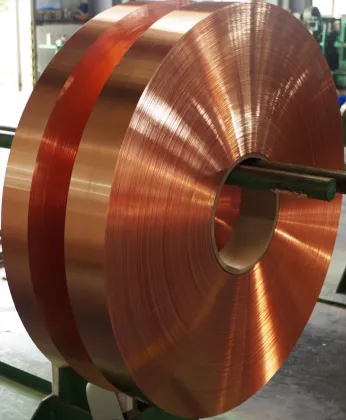 Copper strip for cables