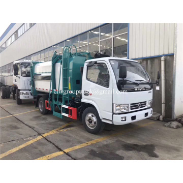 Dongfeng 7cbm 8cbm รถบรรทุกขยะมูลฝอย