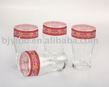 Machine blown beer glass
