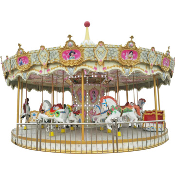 China Funny Animal Fiberglass Horse for Children's Carousel Rides for Sale