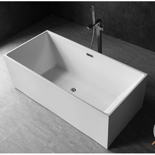 soaking tub with glass door Rectangular Size Freestanding Acrylic Bathtubs