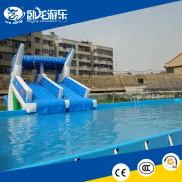 hot Dolphin inflatable water slide, inflatable slide