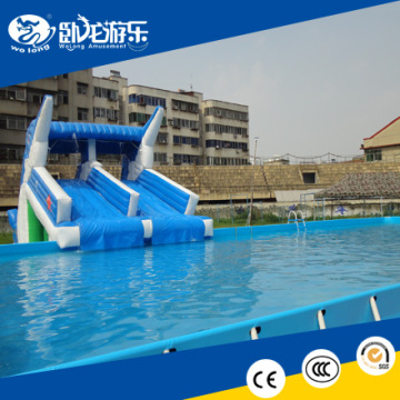 hot Dolphin inflatable water slide, inflatable slide