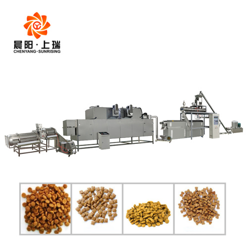 Maquinaria para la fabricación de pellets de alimentos para mascotas para perros y gatos
