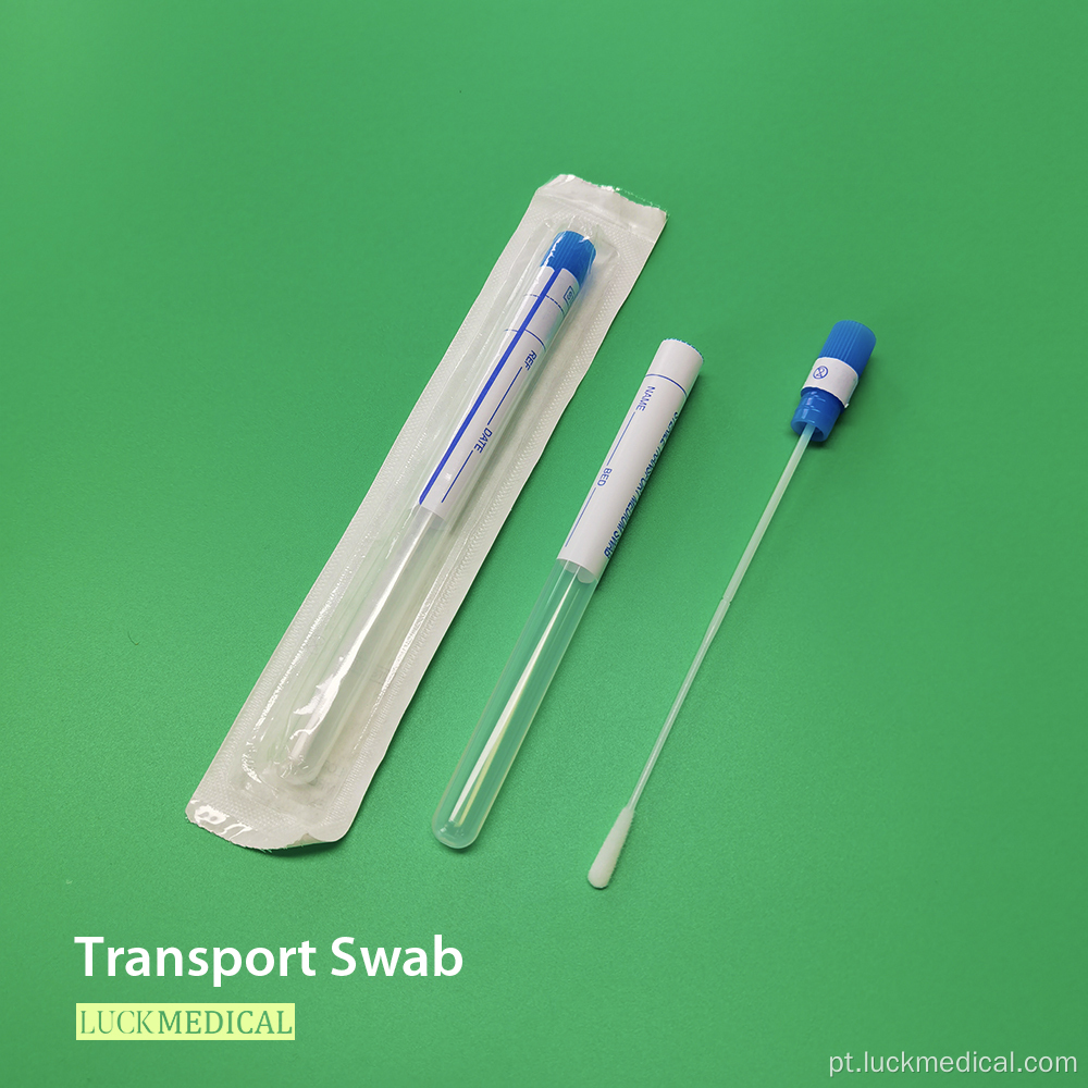 Amostragem de swabs de transporte de transporte de gabinete oral de ponta