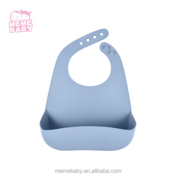 BPA Free Waterproof Silicone Baby Bibs Food Catcher Baby Silicone Bibs Wholesale Feeding Supplies