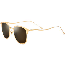 Customizable Round Polarized Titanium Sunglasses Round Retro Titanium Sunglasses Supplier