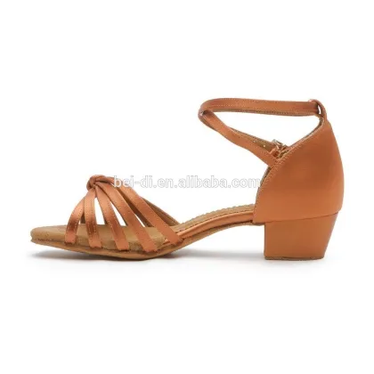 2016 Best Seller Girl Latin Shoes Fresh Satin Child Latin Shoes China Children Latin Dancing Shoes China