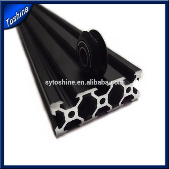 black 2060 v slot anodized aluminium