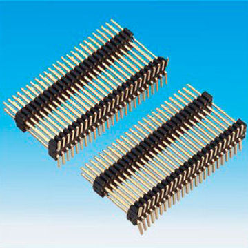 Pin Headers, 25-pin x 2 Rows 1.27mm Pitch SMD Male Connectors/Positioning Peg/Double Insulators