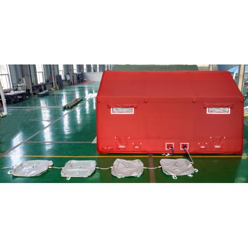 Durable Red Oxford Cloth Tent for Decontamination