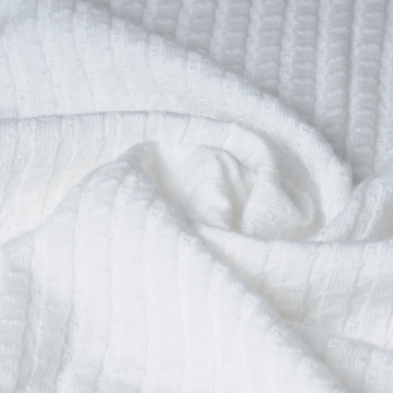 Tejido Jacquard TC Rib de alta calidad para prendas de vestir
