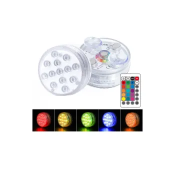 RGB16 Color 10 LED IP68 Underwater Pool Light with IR Remote