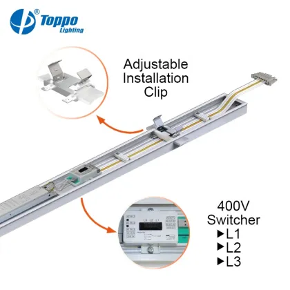 Suspended High Efficiency LED Lighting Modules with Dimming Function