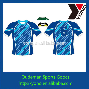 100% cheap high quality blank rugby jersey for your own design or logo