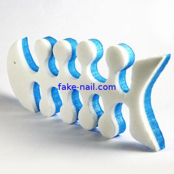 4 Holes Pink And White Toe Dividers , The Fish Toe Dividers