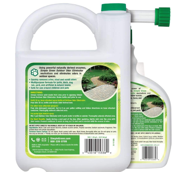 Outdoor Odor Eliminator for Pets Dogs