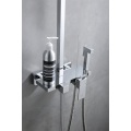 Zinc Bath And Shower Hot Cold Water Mixer Panel Faucet Brass Bathroom Taps Shower Set System