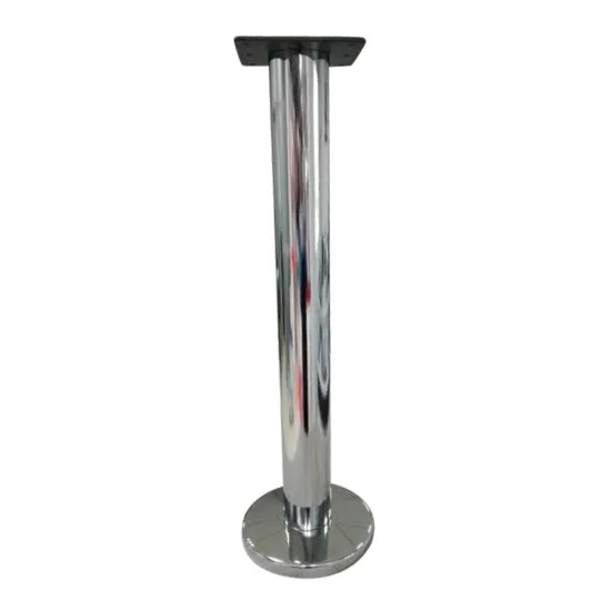 High Round Table Base Steel Chromed Dining Table Base