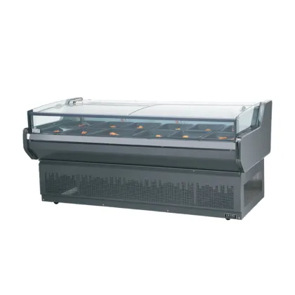 Fresh Meat Display Refrigerator with Counter for Meat Shop