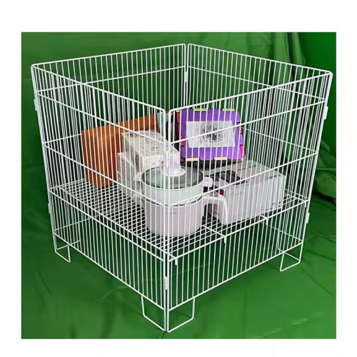 Supermarket Heavy-Duty Metal Folding Iron Cage