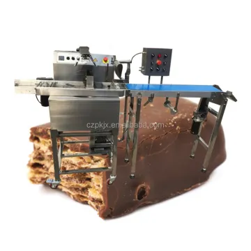 Long Service Life Chocolate Coating Enrobing Machine for Donuts and Bread