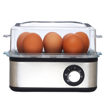 2024 Square Shape 8 Slot Electric Egg Steamer with Timer