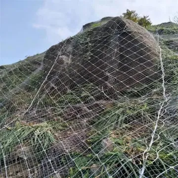 China Supplier: SNS Slope Stabilization - Rockfall Protection with Stainless Steel Wire Rope Mesh Net
