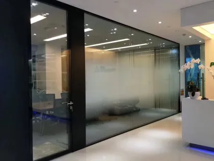 Office Aluminum Partition Walls, Outdoor Fireproof Glass Dividers