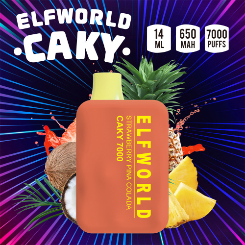 Elf World Caky 7000Puffs Mesh Coil Disposable Vape