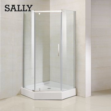 Base de douche à boîtier néo-angle en acrylique diamant SALLY ABS